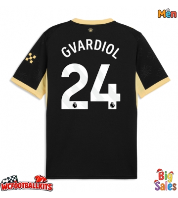 Manchester City Josko Gvardiol #24 Replica Away Stadium Shirt 2026-27 Short Sleeve